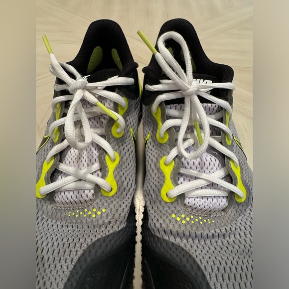 Alpha Huarache Elite 3 Baseball Turf Cleats - Light Smoke Grey Volt -Size M 8.5 - Picture 4 of 13